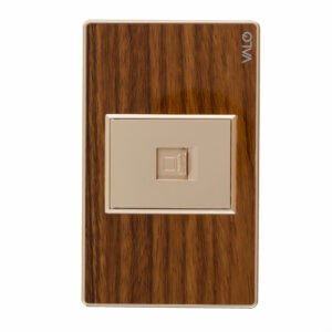 PLACA CON CONEXION A MODEM/INTERNET COLOR MADERA