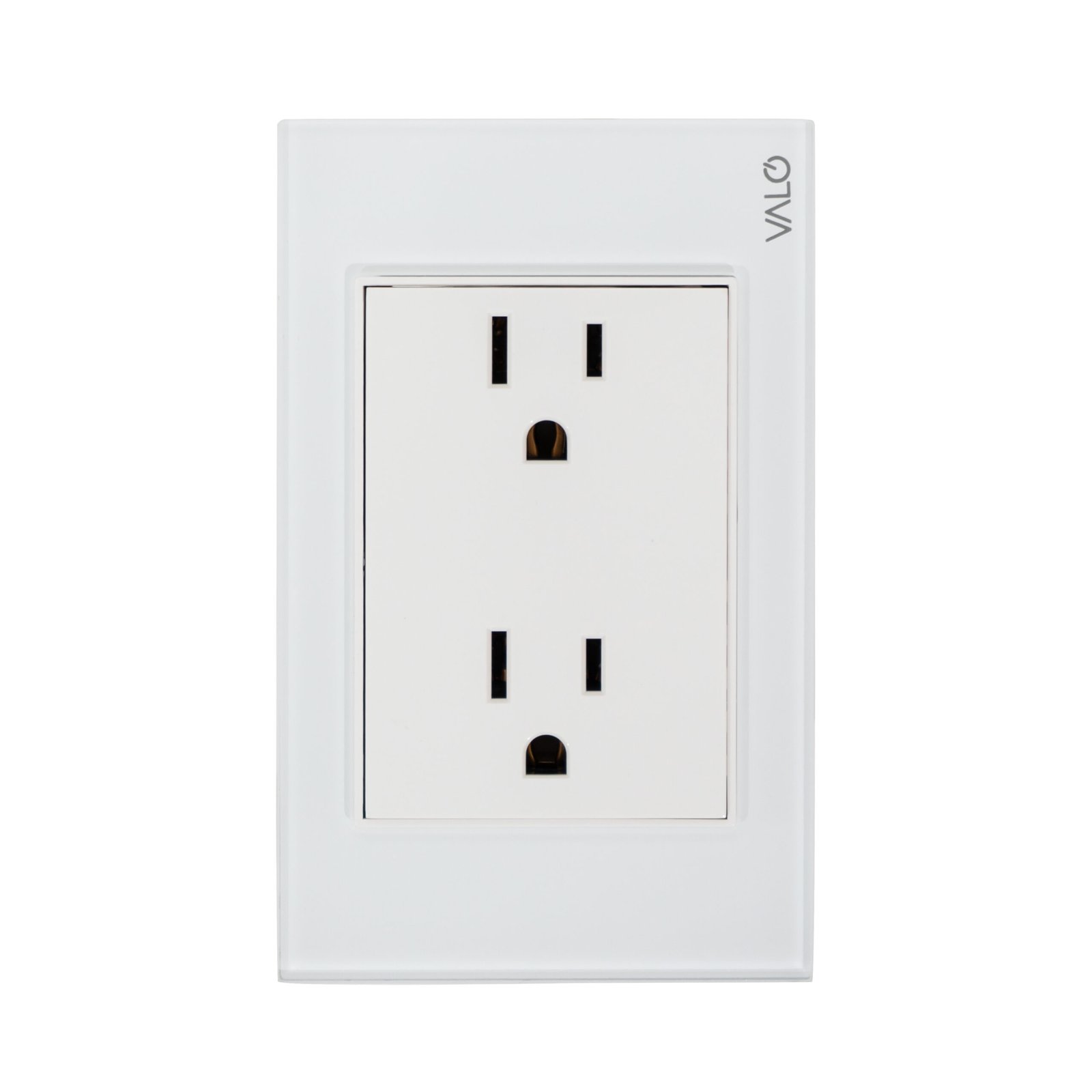 PLACA CON CONTACTO DUPLEX COLOR BLANCO