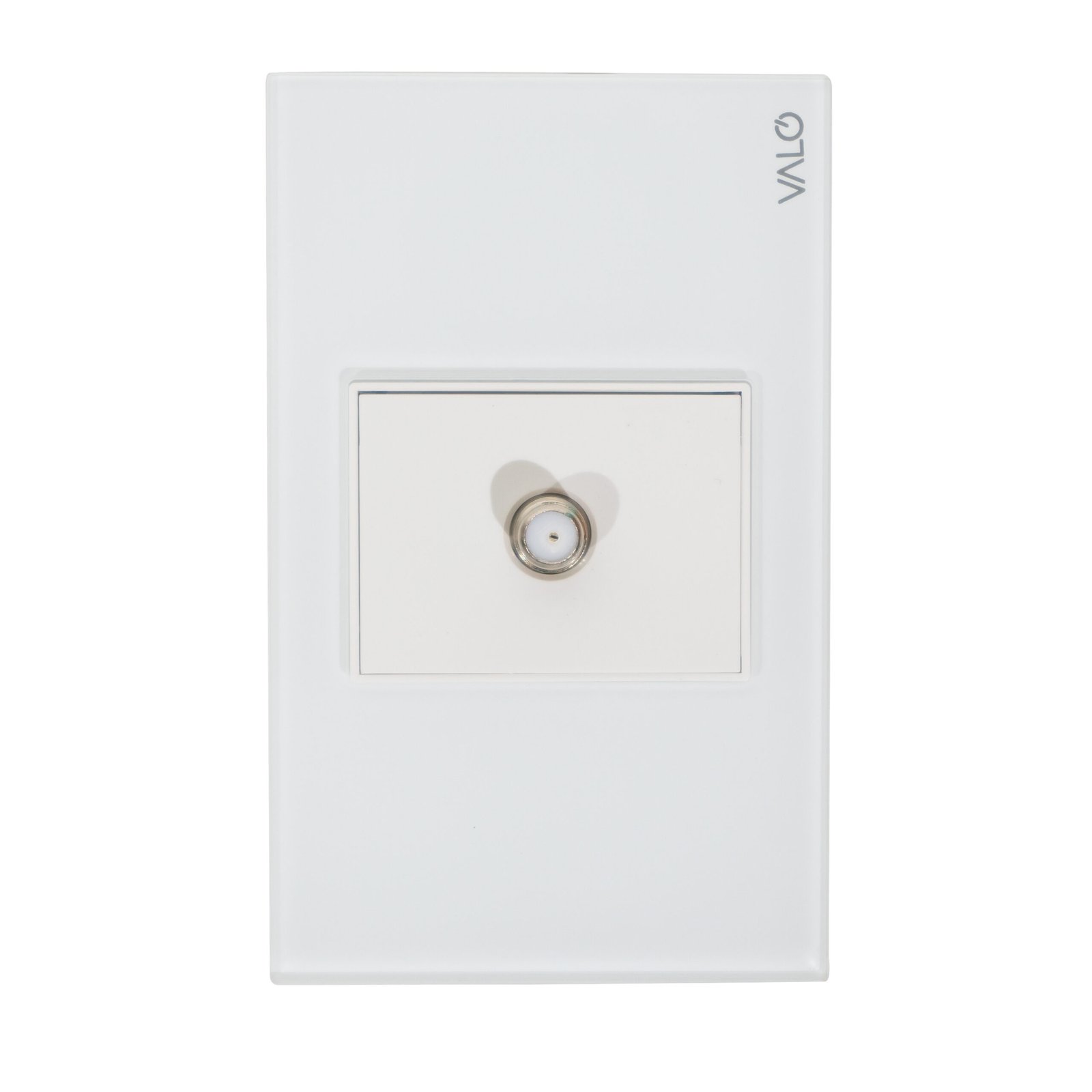 PLACA CON TOMA DE TELEVISION                                                                                                      COLOR BLANCO
