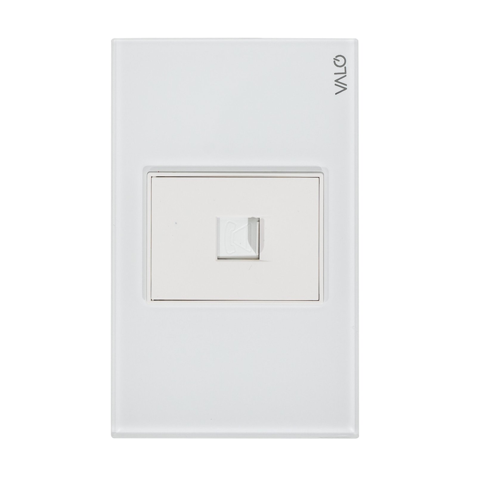 PLACA CON TOMA DE TELEFONO COLOR BLANCO