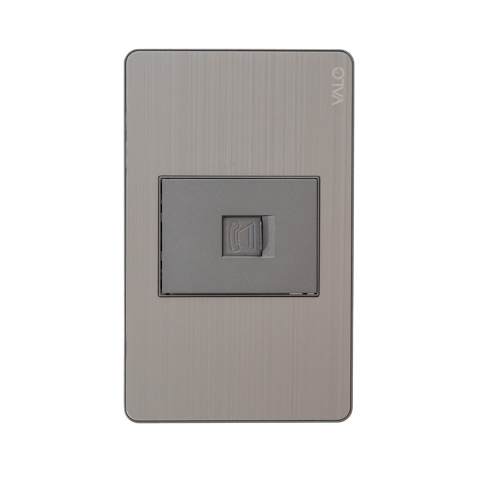 PLACA CON TOMA DE TELEFONO COLOR GRIS