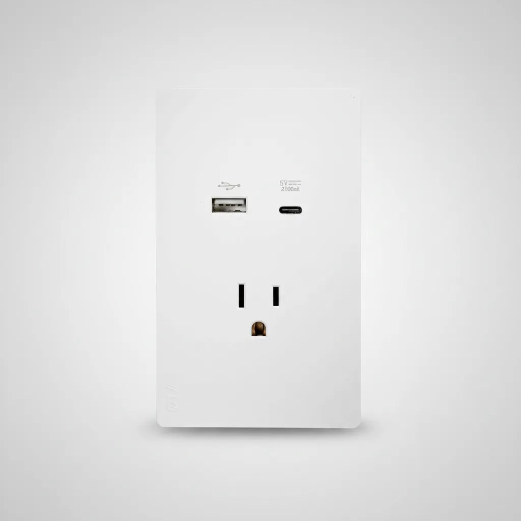 Placa con 1 Contacto 1 USB y 1 Tipo C - Image 5