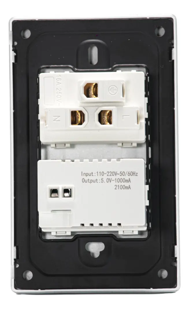 Placa con 1 Contacto 1 USB y 1 Tipo C - Image 3