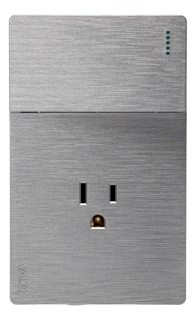 Placa con 1 Interruptor de Escalera y 1 Contacto