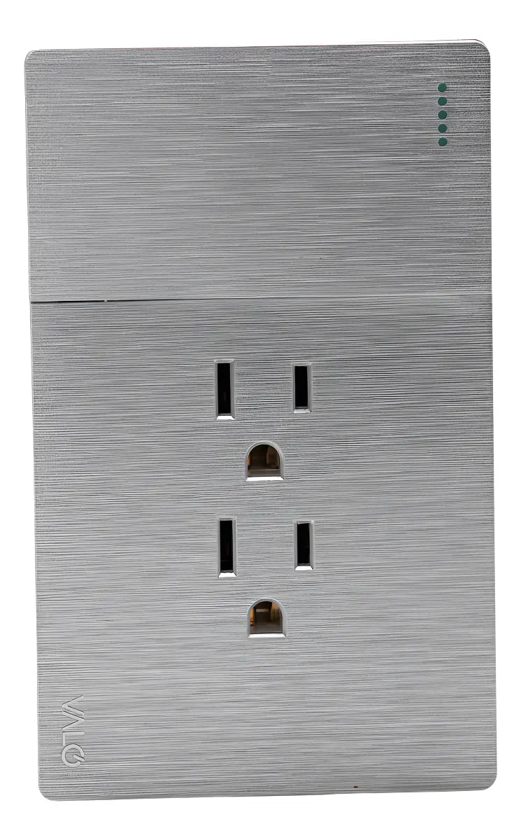 Placa con 1 Interruptor de Escalera y 2 Contactos