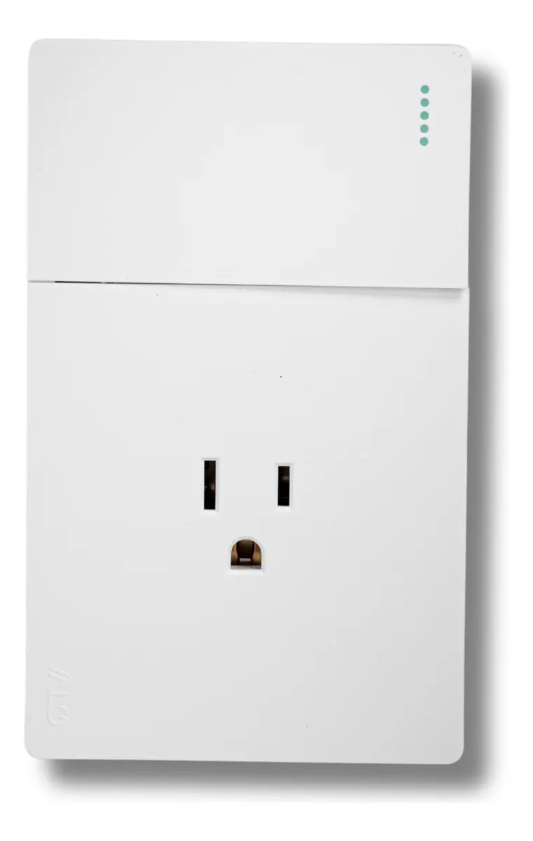 Placa con 1 Interruptor de Escalera y 1 Contacto