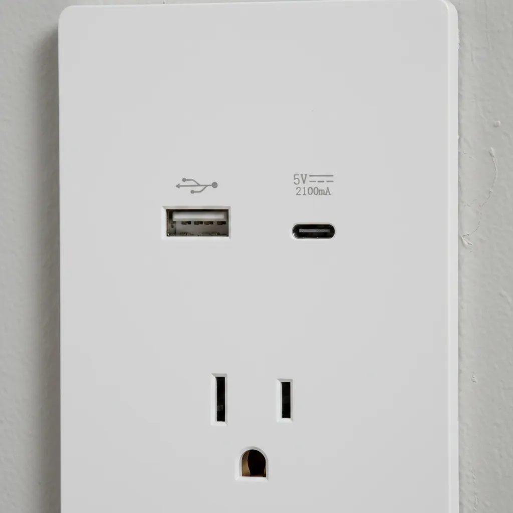 Placa con 1 Contacto 1 USB y 1 Tipo C - Image 4