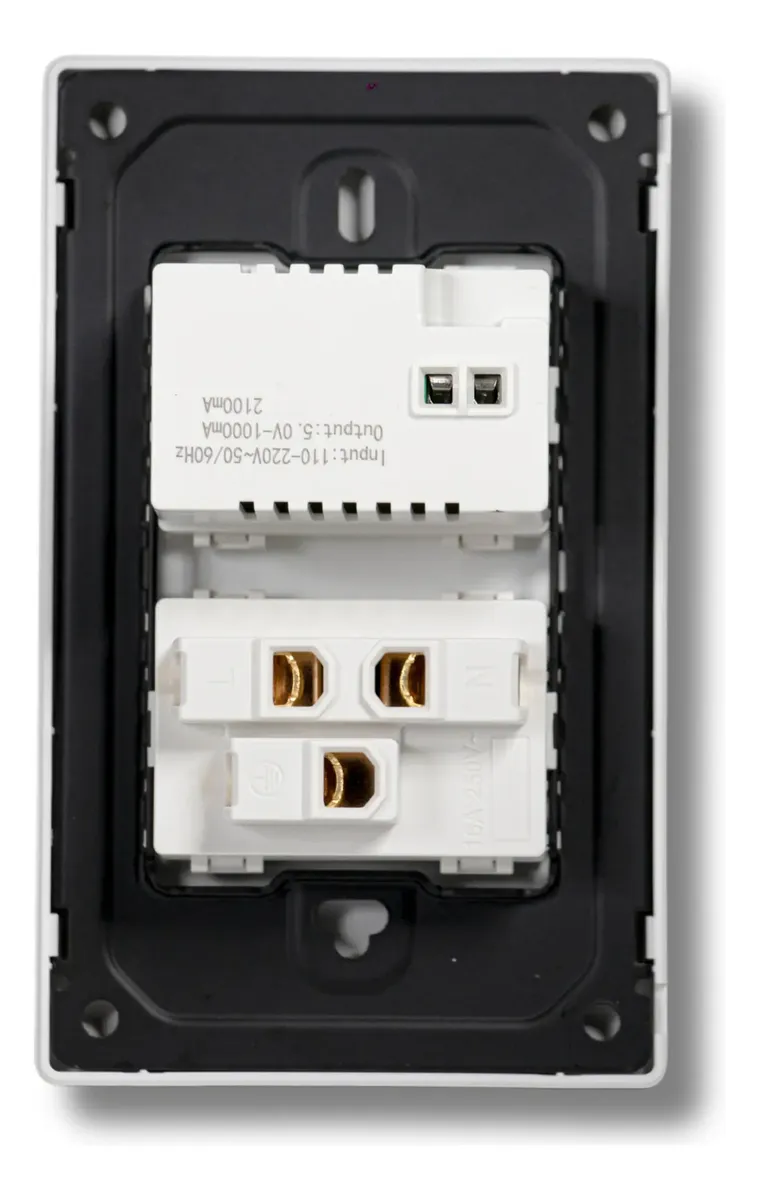 Placa con 1 Contacto 1 USB y 1 Tipo C - Image 3