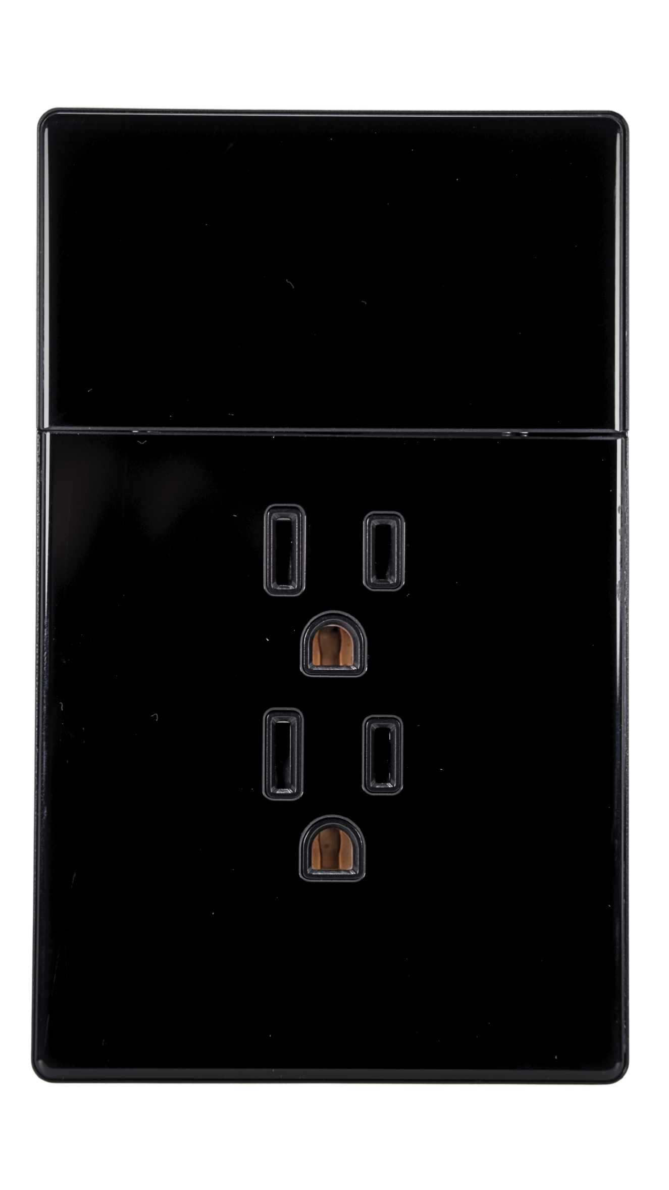 PLACA CON 1 INTERRUPTOR Y 2 RECEPTACULOS