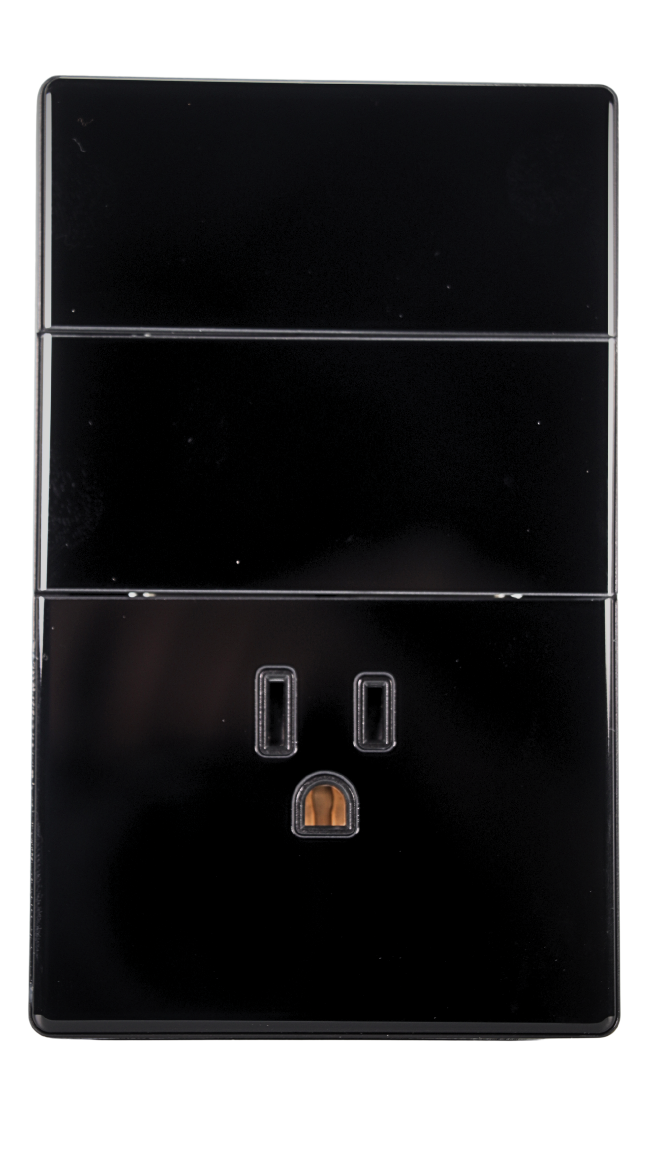 PLACA CON 2 INTERRUPTORES Y 1 RECEPTACULO