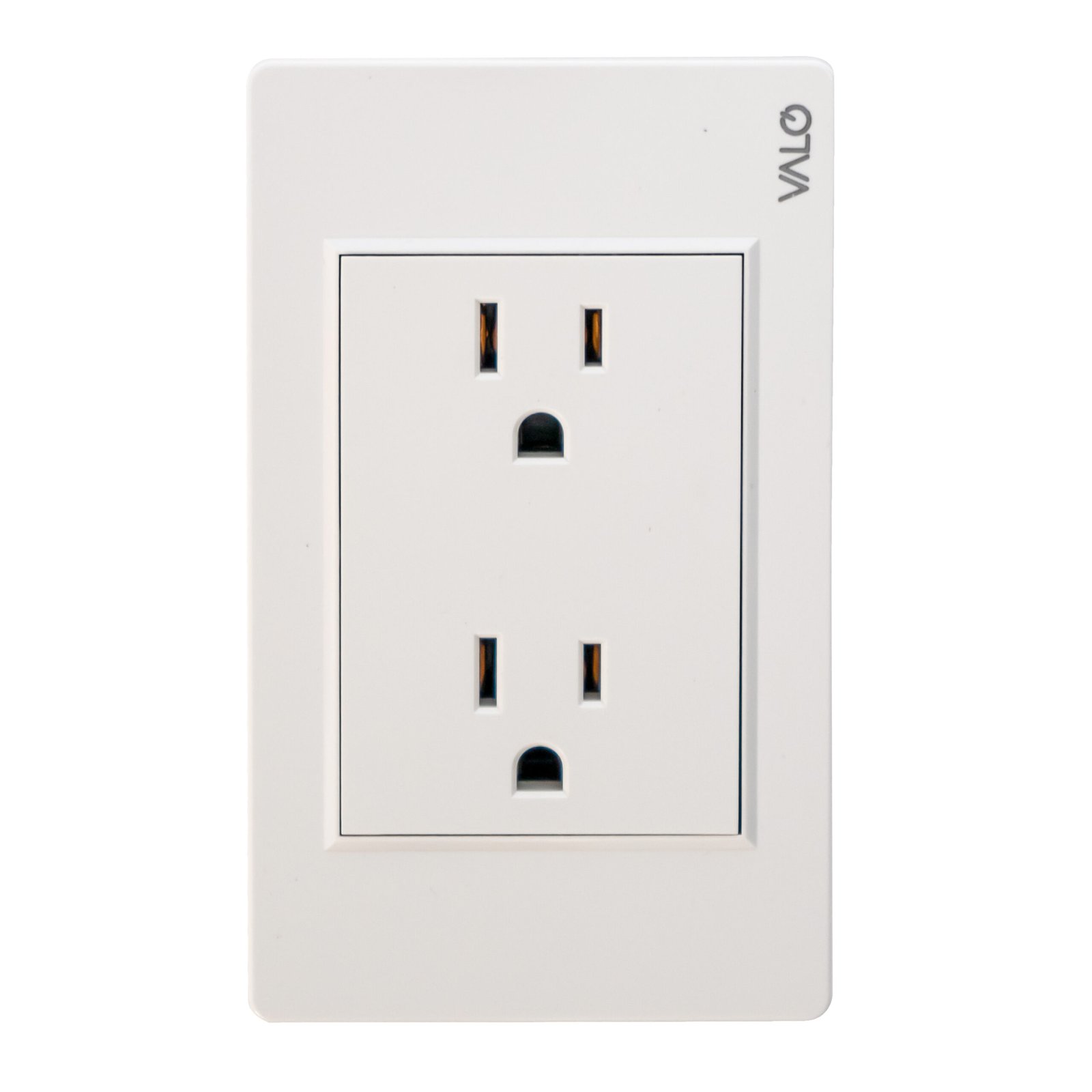 PLACA CON CONTACTO DUPLEX COLOR BLANCO MARFIL