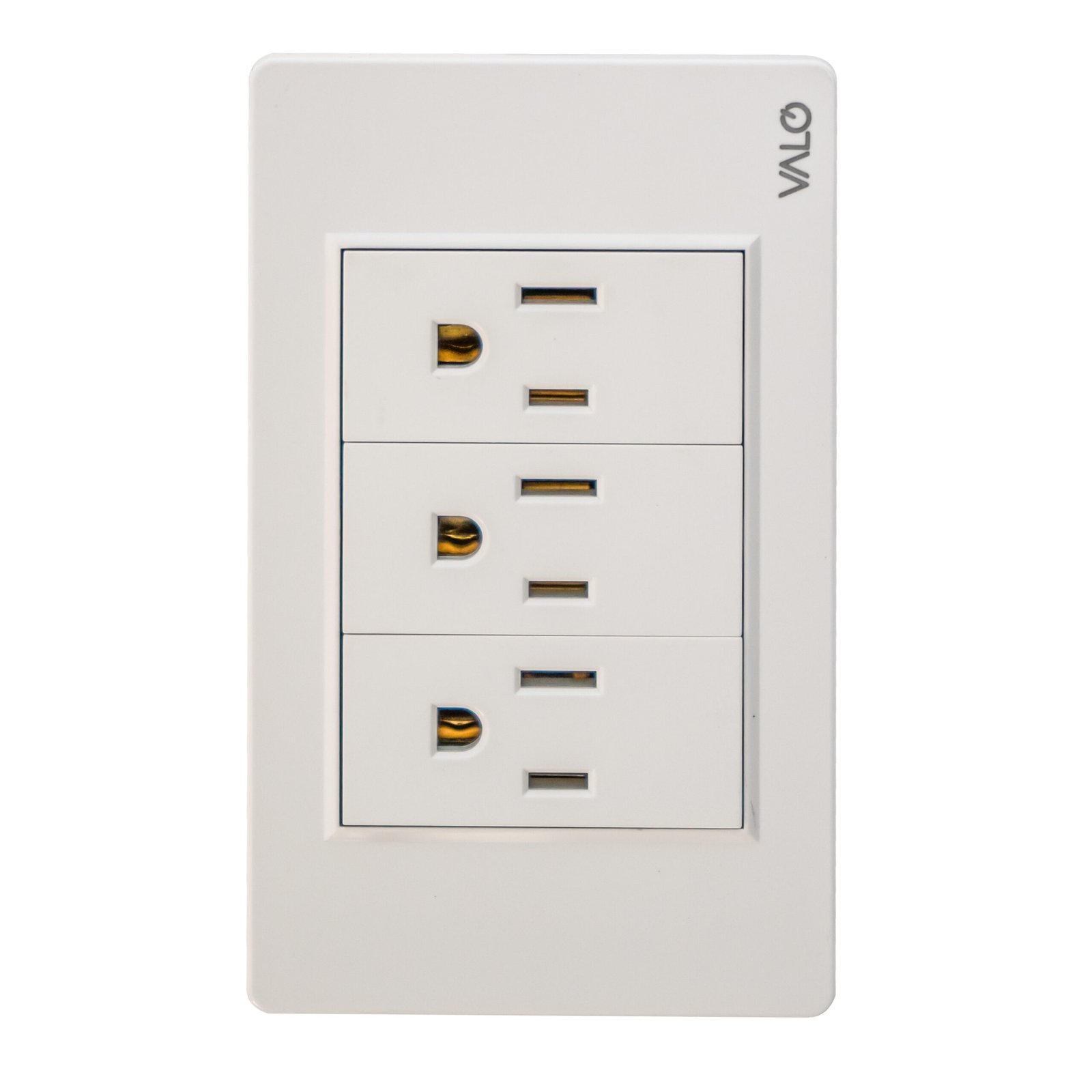 PLACA CON 1 INTERRUPTOR DE ESCALERA Y 1 CONTACTO  COLOR BLANCO MARFIL