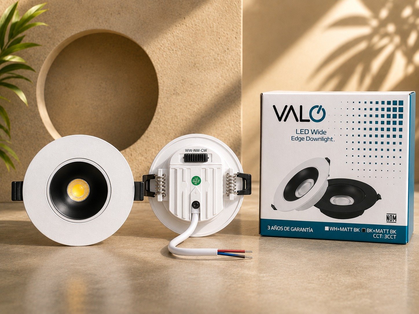 LUMINARIO LED  VALO DECO NEO EMPOTRABLE BLANCO 7W 3CCT.